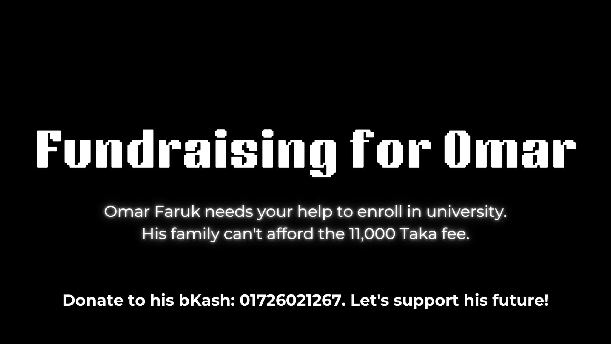 Omar Faruk’s University Enrollment